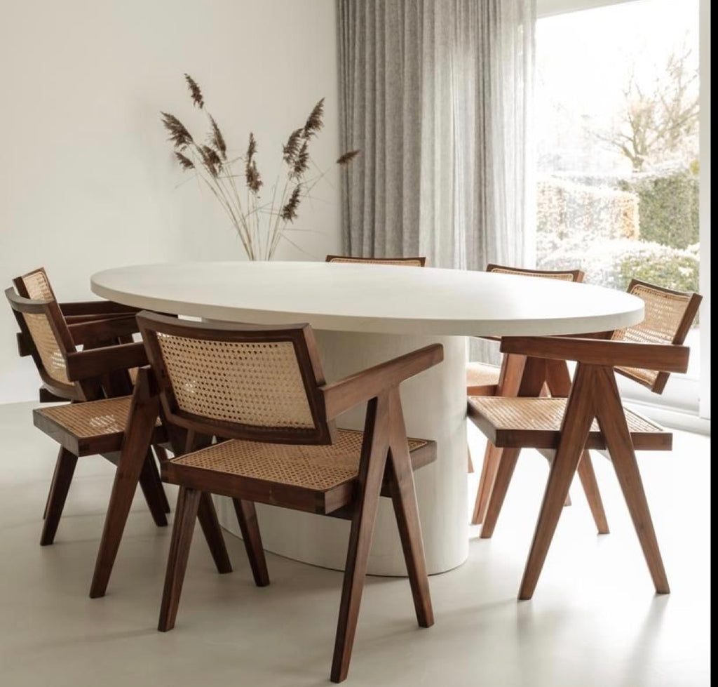 Silla Beige de madera con Bejuco 2 ANT (precio por 2 unidades)
